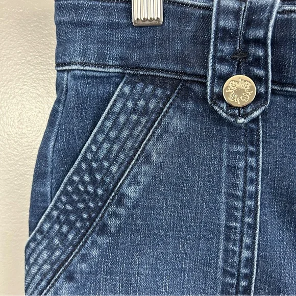 White House Black Market High Rise Wide Leg Cargo Jeans Size 2 - Picture 4 of 14